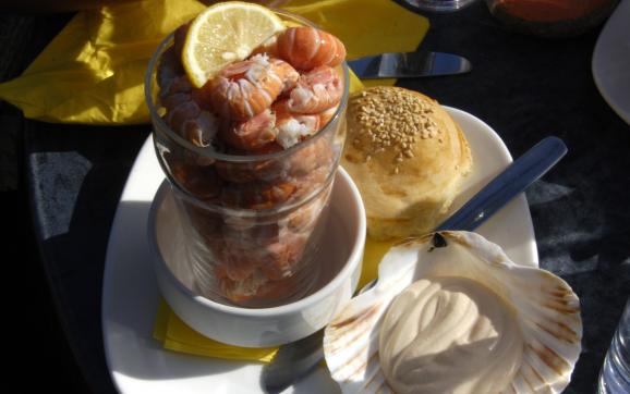 Mallaig Prawns, Tea Garden